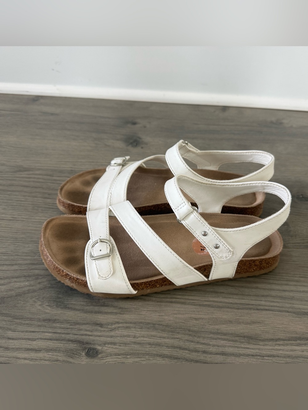BareTraps White Strappy Buckle Sandals for Women - Picture 2 of 3
